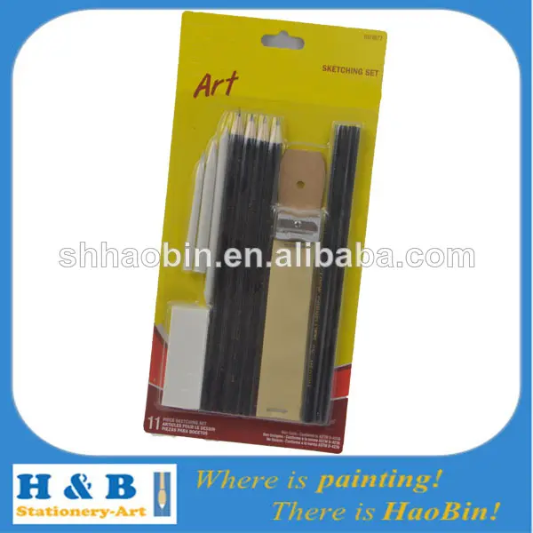 De vinyle papier effaceur. stump tortillions fusains graphite crayons à dessin art ensemble