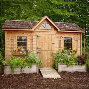 2020 pas cher pin bois préfabriqué maison de jardin en bois chalets en bois à vendre hangar à outils maison d'été chalet de jardin