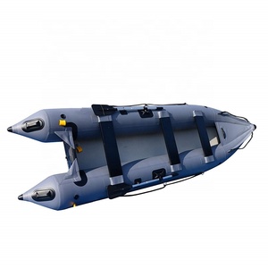 14.1Ft Inflatable कश्ती मछली पकड़ने निविदा Inflatable Poonton नाव 4 व्यक्ति कश्ती - Product Image 4