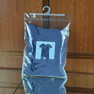 Klar pvc weichem kunststoff kleiderbügel haken tasche für t-shirt bekleidung