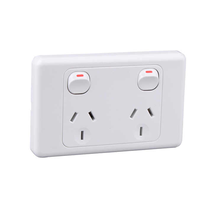 Australia Standard Double Power Point Socket Saa Approved - Buy Double ...