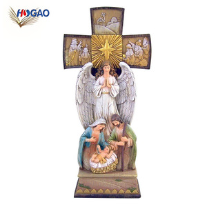 Resurrezione di Cristo resina religiosa presepe di natale figurine mestiere - Product Image 5