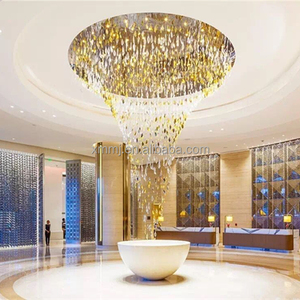Moderno arte hecho a mano de cristal ámbar claro techo decorativo colgante <span class=keywords><strong>restaurante</strong></span> iluminación - Product Image 3