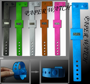 Bán hàng nóng màu sắc tùy chỉnh mô hình tốt cho xúc tiến cô gái chàng trai Quà Tặng DIY <span class=keywords><strong>LCD</strong></span> Túi Tyvek giấy đồng hồ kỹ thuật số - Product Image 6