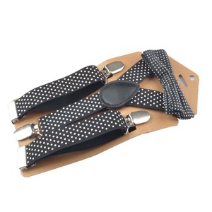 Accessoire de mode personnalisé en cuir enfants garçons hommes <span class=keywords><strong>bretelles</strong></span> et noeud papillon - Product Image 1