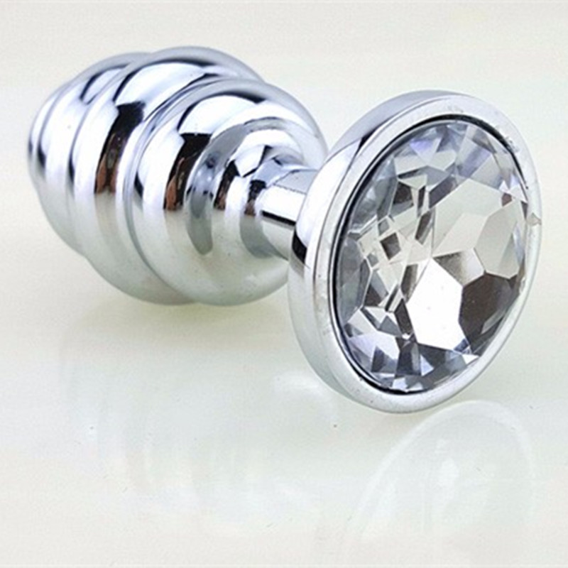 Size L Metal Stainless Butt Plug Cock Anal Screw Plug