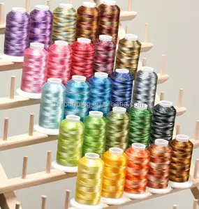 Wood Sewing Thread Rack Lovely Home Decoration with Engraving Carving for Displaying Sewing Work