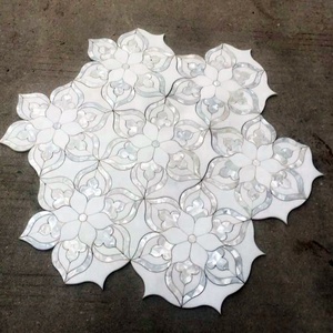 Máy bay phản lực nước đá cẩm thạch gạch mosaic ngọc trai mẹ của ngọc trai inlay - Product Image 6