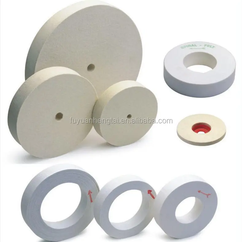 Customized Wholesale Flexible Polishing Buffing Cloth Wheel / Wool Cashmere And Wool Fabrics Felt Polishing Wheel