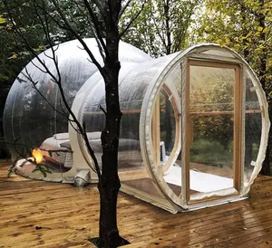 По индивидуальному заказу Открытый Кемпинг надувня прозрачная Палатка/надувной пузырь палатка