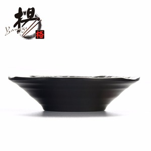 Retail High Quality <strong>Black</strong> Melamine Faux <strong>Porcelain</strong> Dishes <strong>for</strong> Restaurant