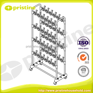 ชั้นวางรองเท้า MIT ทำจากเหล็ก เฟอร์นิเจอร์จัดเก็บของใช้ในบ้าน ขยายได้ โครงสร้างโลหะ ประกอบเอง สไตล์โมเดิร์น สำหรับห้องนั่งเล่น ทางเข้าบ้าน ผลิตในไต้หวัน รับผลิตแบบ OEM 4 ชั้น - Product Image 2