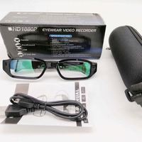 Kacamata Kamera Tersembunyi Mini HD 1080P, Kamera Mata-mata Video Tubuh Tidak Terlihat Nirkabel Mini