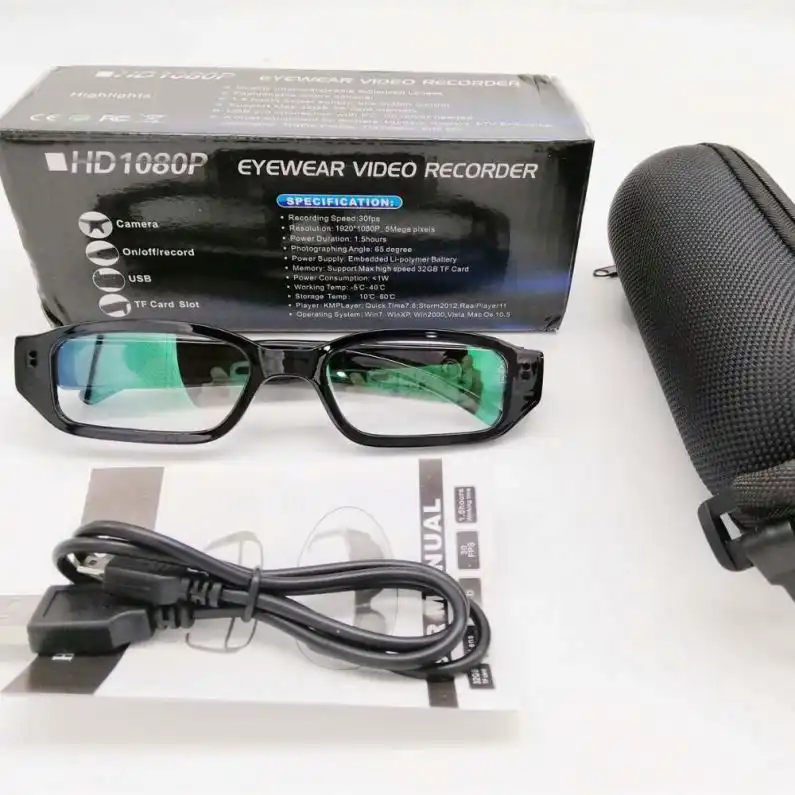 Hd 1080P Mini Draadloze Video Spy Verborgen Camera Bril