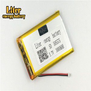 Plug 1.25-2 P 3.7 V 505575 3000 mah lipo battery Rechargeable solar li ion polymer lithium battery with PCM - Product Image 3