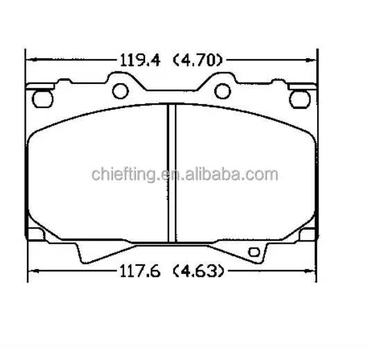 D772 for toyota cbk brake pads