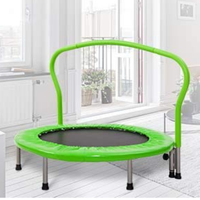 Mini trampolín portátil para ejercicio para niños, 36 ", con pasamanos y Cubierta acolchada
