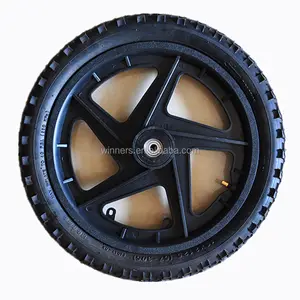 Pneumatic bicycle 16 inch plastic trailer wheels