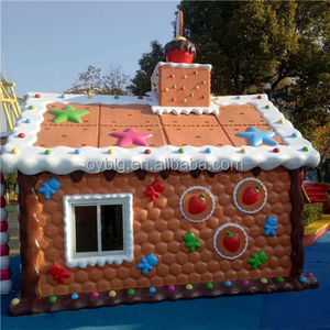<span class=keywords><strong>Casa</strong></span> Gigante in Vetroresina a Tema Natalizio per Parco Giochi all'Aperto per Bambini - Product Image 1