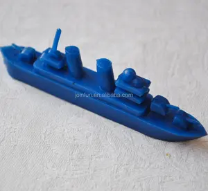Abitudine fare 3d mini nave giocattolo di plastica, fabbrica di giocattoli fare oem esercito design giocattoli di plastica navi