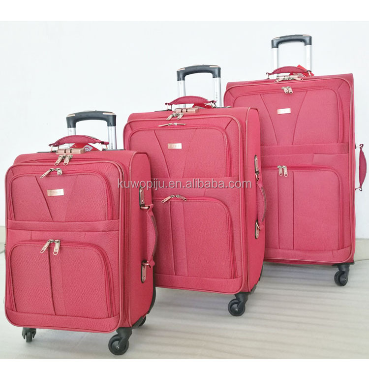 Дешевая EVA ткань 4 колёса набор багажных чемоданов на Камера Прохладный 3 предмета в комплекте, чемодан на колесиках