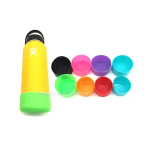 Funda protectora de silicona sin BPA cubierta inferior antideslizante para botella de agua de acero inoxidable