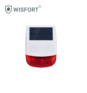 Sirena estroboscópica inalámbrica para exteriores alimentada por energía Solar con luz de Flash roja 110db para alarma de seguridad para el hogar - Product Image 4