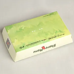 새로운 디자인 다채로운 인쇄 상자 테이크 아웃 초밥 흰색 공예 종이 상자 멀리