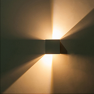 Gray IP65 Adjustable Wall-mounted LED Wall Lamp Outdoor <strong>Cube</strong> Sconce <strong>Lighting</strong> - Product Image 5