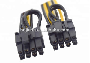 Al por mayor PCI-E 6Pin macho a 6 + 2 Pin cinta Cable para Bitcoin minería PC - Product Image 5