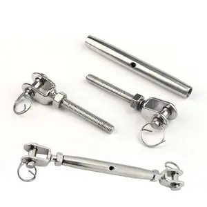 Nhiệm Vụ Nặng Nề SS304/316 Châu Âu Hàm Hàm Kết Thúc Cơ Thể Đóng Turnbuckle