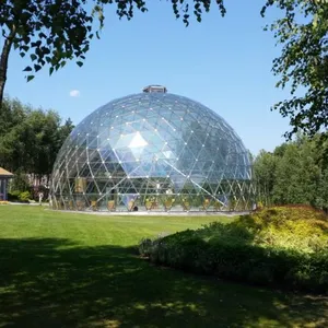 Bingkai Baja Transparan Pvc Geodesic Taman Igloo Kubah