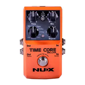 Nux Time Core Deluxe Delay Guitar Effect Pedal Tone Lock TSAC Technology