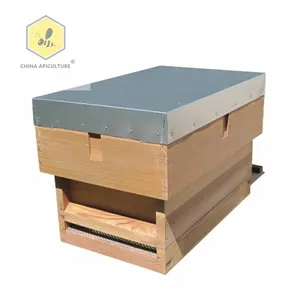Natural Pine wood British national bee hive box supply from beehive manufacturer with best price
