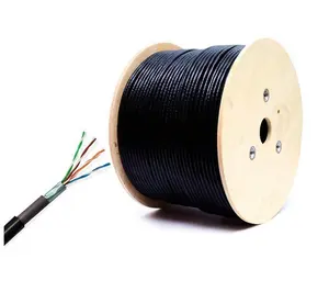 High Quality 100m Unshielded 4pr 24awg Security Utp Ftp Network LAN Cable Cat5e