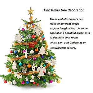 Decorativo Ritaglio <span class=keywords><strong>di</strong></span> Legno <span class=keywords><strong>di</strong></span> <span class=keywords><strong>Natale</strong></span> ornamenti abbellimenti per le forniture promozionali del partito - Product Image 3