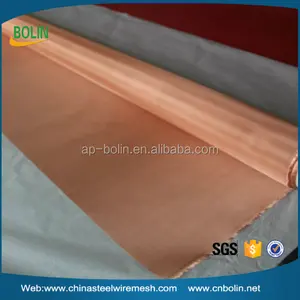 100 150 200 250 Mesh Rif Emi Shielding Material Pure Copper Gauze Mesh Copper Mesh Screen