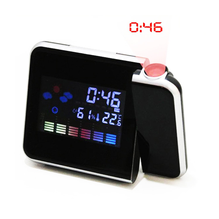 LED Weather Station Projection Alarm Clock