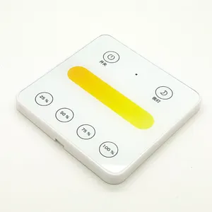 Interruptor de fluxo touch de led, controle sem fio com painel de vidro de design fino com malha de bluetooth