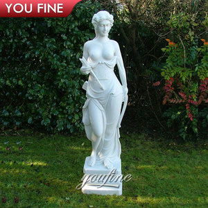 Statue de <span class=keywords><strong>femme</strong></span> nue <span class=keywords><strong>sexy</strong></span> grandeur nature en marbre sculptée à la main pour jardin extérieur - Product Image 2