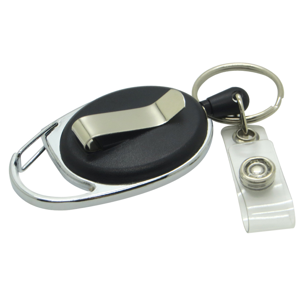 Multi functional Retractable Pull Key chain Rings Yo yo Ski Pass ID Badge Holder