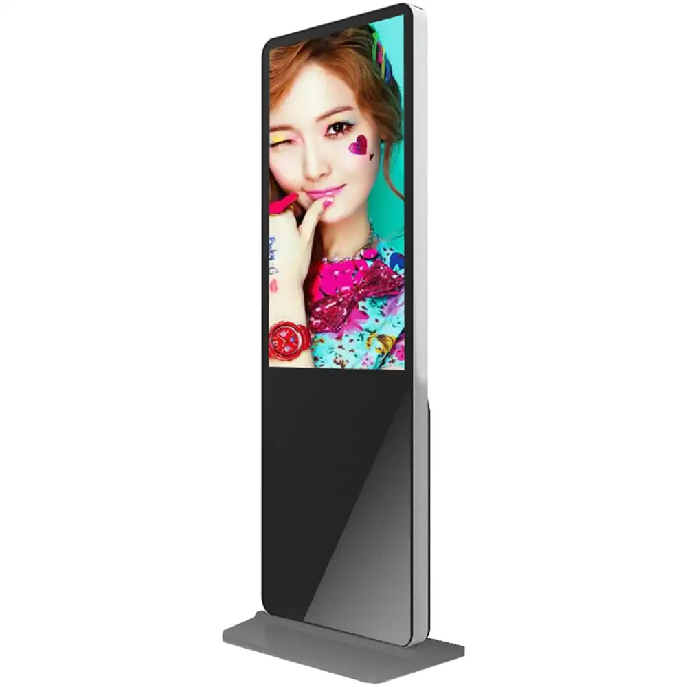 55 "bodens tehende Digital Signage Infrarot Touch Digital Totem LCD-Werbe kiosk für den Innenbereich