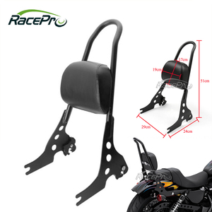 Подушка спинки мотоцикла RACEPRO на заказ, подушка для мотоцикла Sissybar для Harley Sportster, железная 1200 883 XL 2004-2020 - Product Image 2
