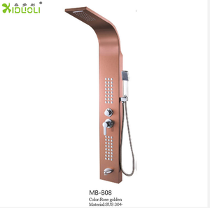 Panneau de douche/<span class=keywords><strong>colonne</strong></span> de douche, noir, piscine de <span class=keywords><strong>jardin</strong></span> extérieur en acier inoxydable, <span class=keywords><strong>robinet</strong></span> de support de sol - Product Image 2