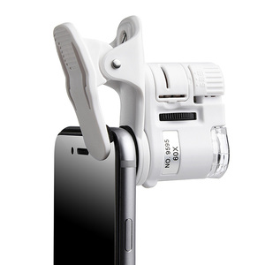 <span class=keywords><strong>Microscope</strong></span> pour téléphone mobile, dispositif universel à pinces <span class=keywords><strong>LED</strong></span> <span class=keywords><strong>60X</strong></span> <span class=keywords><strong>microscope</strong></span> pour smartphone 1 pièce
