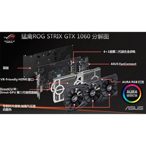 <span class=keywords><strong>ASUS</strong></span> ROG Strix GTX1060 O6G Đồ Họa Chơi Game Thẻ Với <span class=keywords><strong>GDDR5</strong></span> 192 Bit 8208 Mhz - Product Image 6