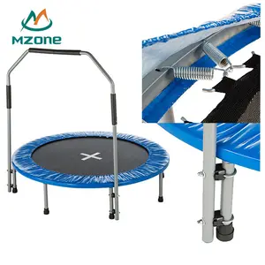 Mzone cheap foldable adult fitness mini trampoline with handle 32 38 40 45 48 50 54 60 inch