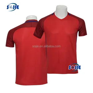 2016 châu âu cup bóng đá áo sơ mi thái lan chất lượng red soccer jersey