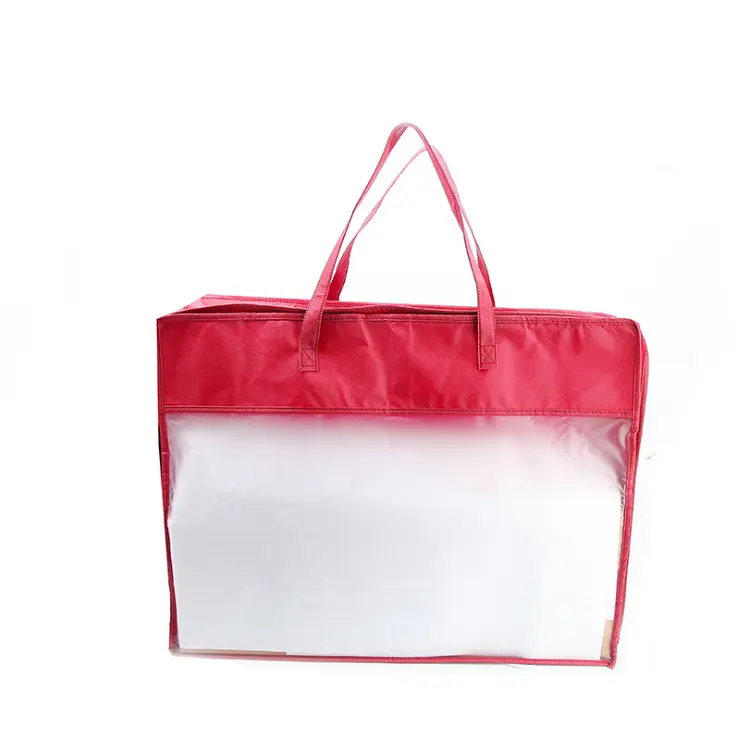 ホームスパンバッグ、ホームテキスタイルキルトブランケット用ダストバッグ使用ジッパー付き不織布ガーメントバッグ