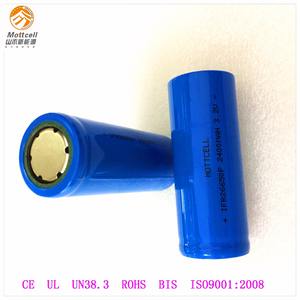 ارتفاع معدل ifr 26650 وعاء 3.2 فولت 2400 مللي أمبير lifepo4 ليثيوم أيون قابلة بطارية لأدوات السلطة - Product Image 2